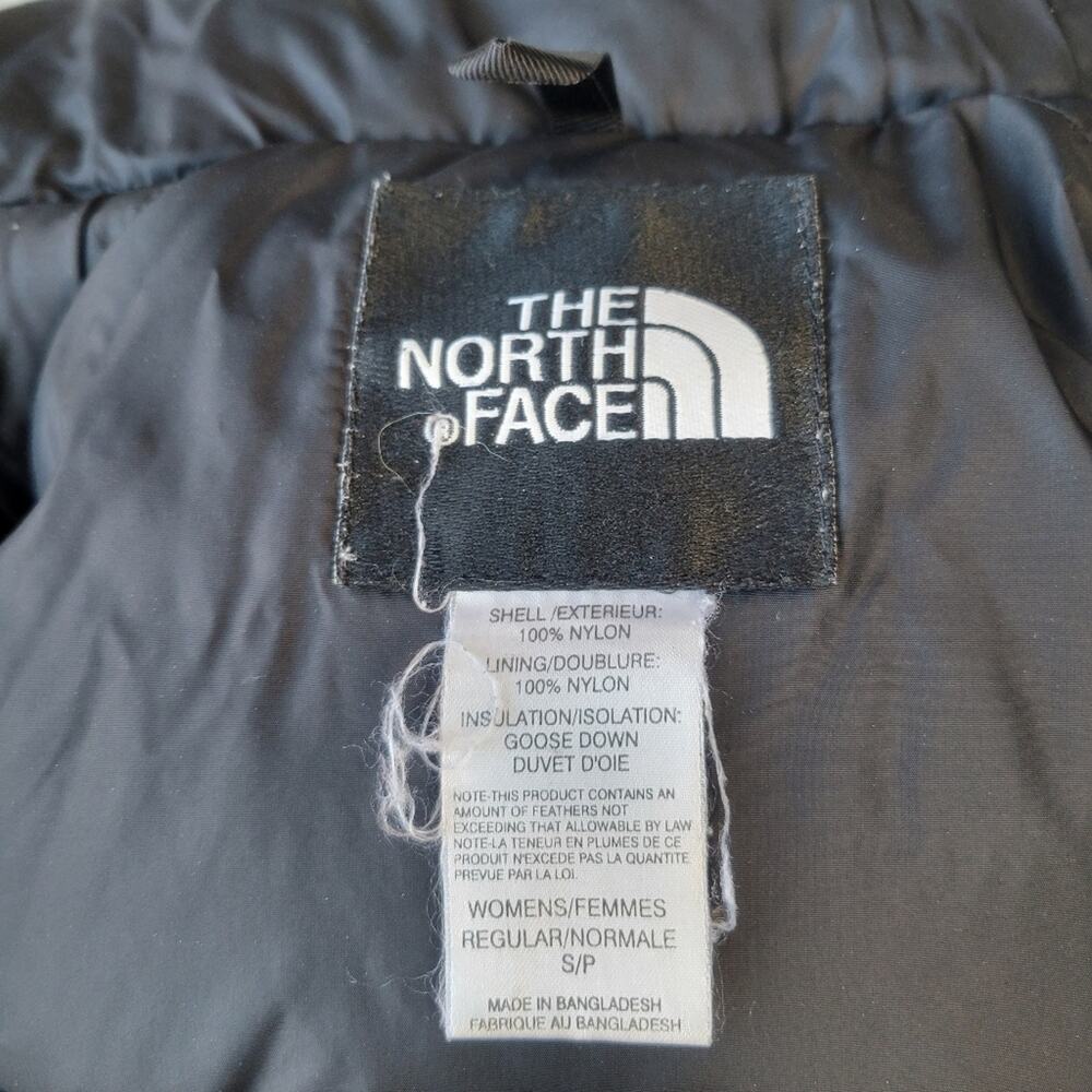 VTG The North Face 1996 Retro Nuptse Puffer Vest 700 Goose Down Black Womens SM - Picture 14 of 14
